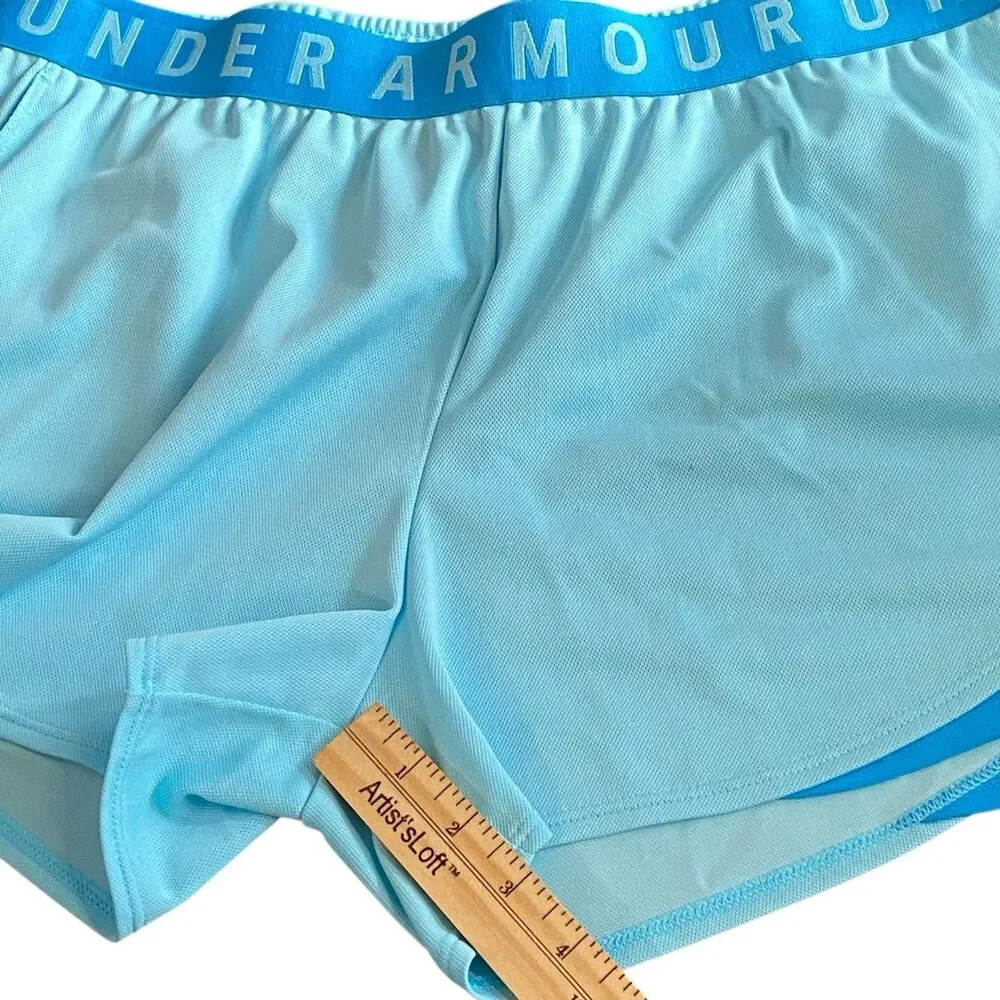 NEW Under Armour Play Up Twist 3.0 Shorts Blue/Blue Women’s Size XL NWT